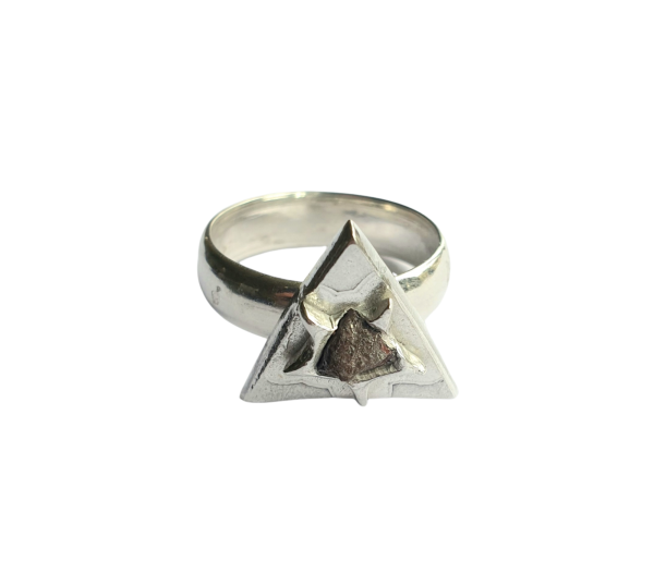 Diamond on sale meteorite ring